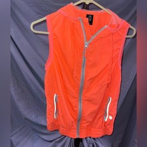 Neon orange windbreaker vest from COTTON ON